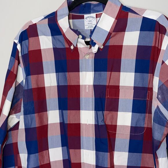 Brooks Brothers Regent Mens Large Original Long Sleeve Oxford Casual Dress Shirt - Picture 2 of 9